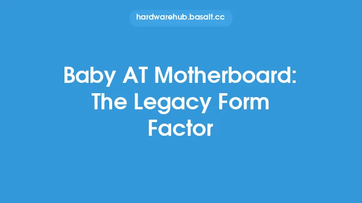 Baby AT Motherboard: The Legacy Form Factor Thumbnail