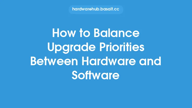 How to Balance Upgrade Priorities Between Hardware and Software Thumbnail