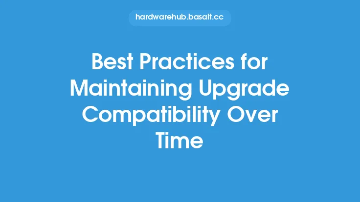Best Practices for Maintaining Upgrade Compatibility Over Time Thumbnail