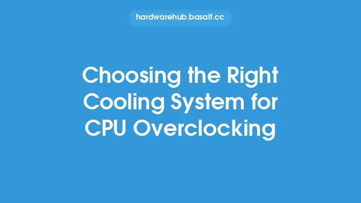 Choosing the Right Cooling System for CPU Overclocking Thumbnail