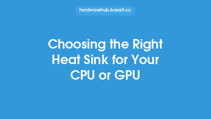 Choosing the Right Heat Sink for Your CPU or GPU Thumbnail