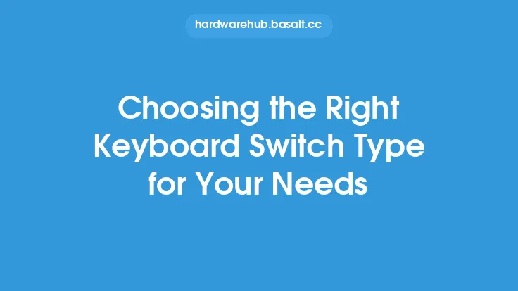 Choosing the Right Keyboard Switch Type for Your Needs Thumbnail