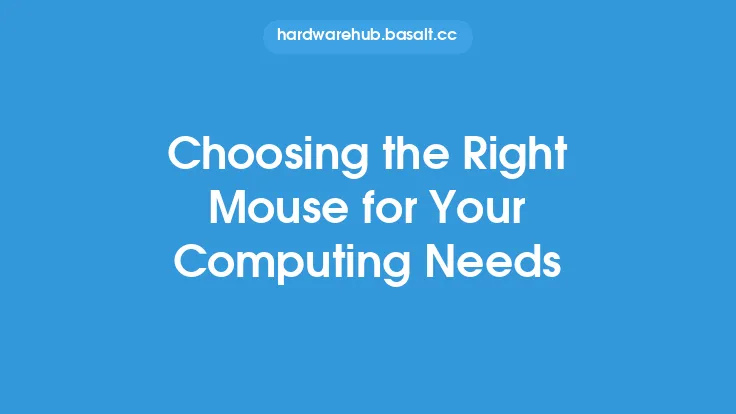 Choosing the Right Mouse for Your Computing Needs Thumbnail