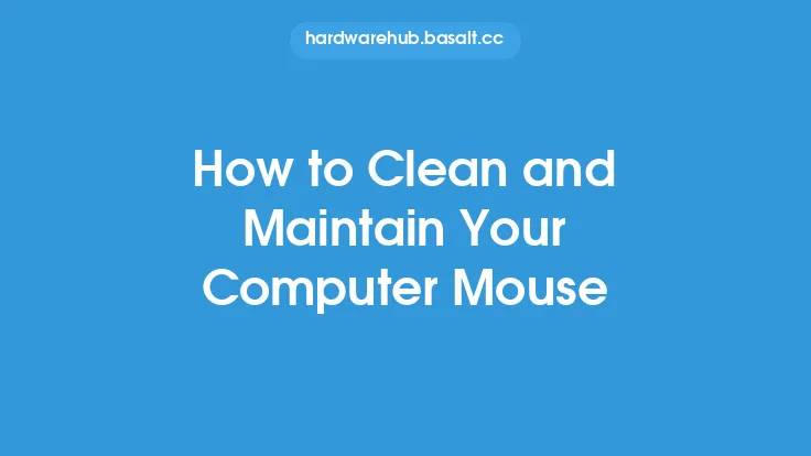 How to Clean and Maintain Your Computer Mouse Thumbnail