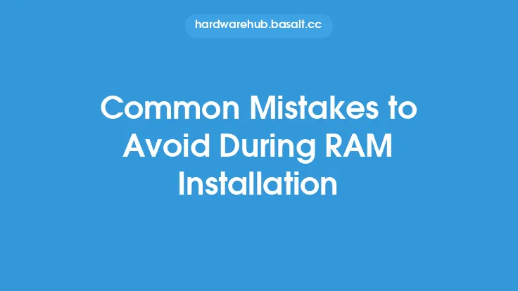 Common Mistakes to Avoid During RAM Installation Thumbnail