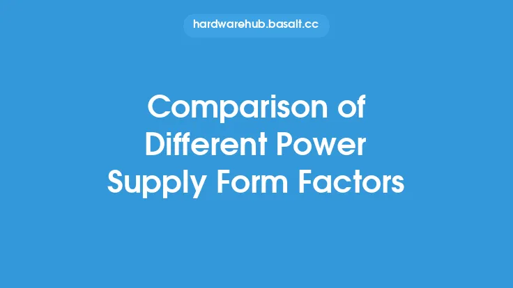Comparison of Different Power Supply Form Factors Thumbnail