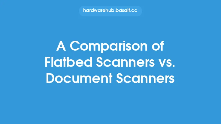 A Comparison of Flatbed Scanners vs. Document Scanners Thumbnail