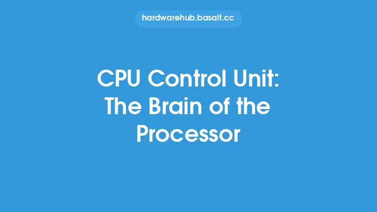 CPU Control Unit: The Brain of the Processor Thumbnail