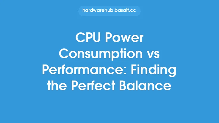CPU Power Consumption vs Performance: Finding the Perfect Balance Thumbnail