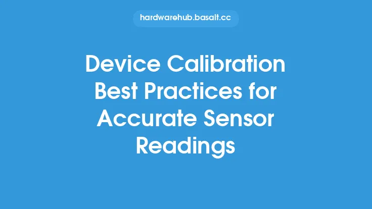 Device Calibration Best Practices for Accurate Sensor Readings Thumbnail