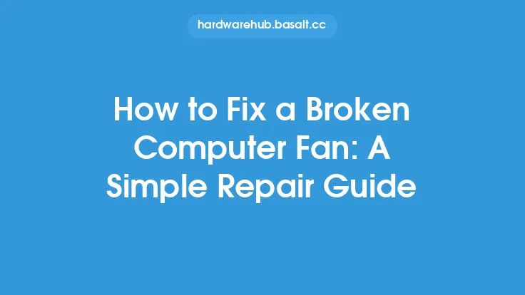 How to Fix a Broken Computer Fan: A Simple Repair Guide Thumbnail
