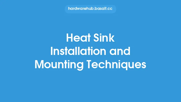 Heat Sink Installation and Mounting Techniques Thumbnail