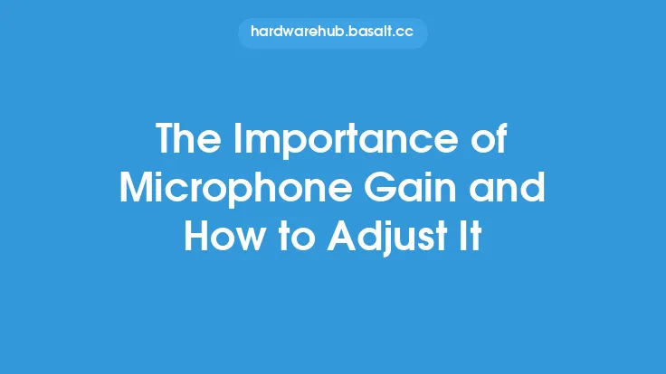 The Importance of Microphone Gain and How to Adjust It Thumbnail