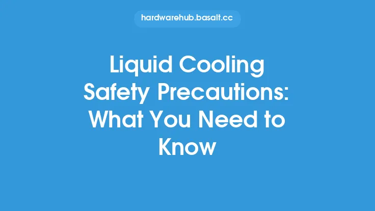 Liquid Cooling Safety Precautions: What You Need to Know Thumbnail