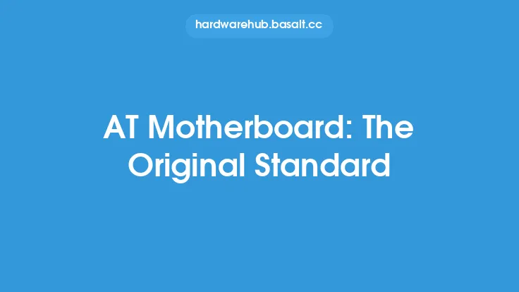 AT Motherboard: The Original Standard Thumbnail