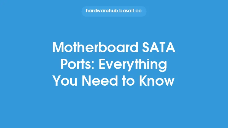 Motherboard SATA Ports: Everything You Need to Know Thumbnail