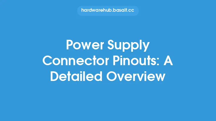 Power Supply Connector Pinouts: A Detailed Overview Thumbnail