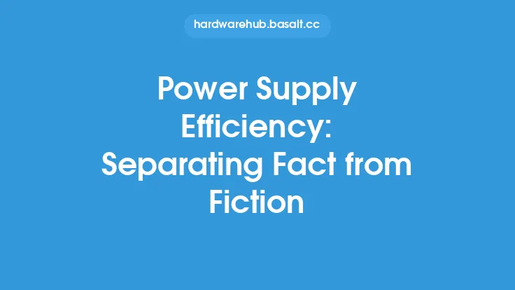 Power Supply Efficiency: Separating Fact from Fiction Thumbnail