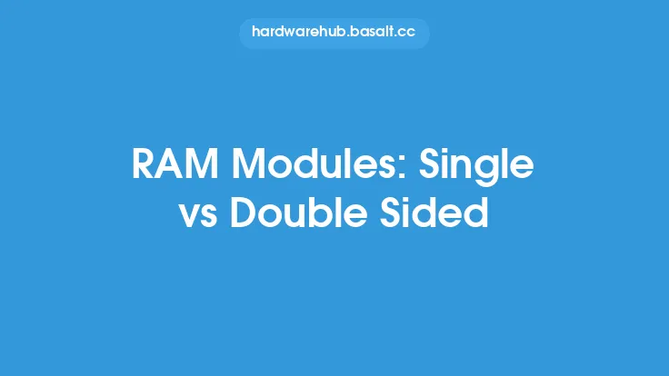 RAM Modules: Single vs Double Sided Thumbnail