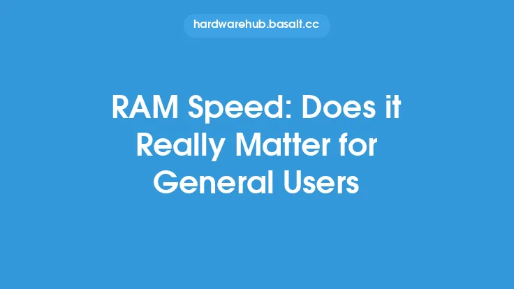 RAM Speed: Does it Really Matter for General Users Thumbnail