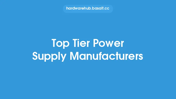 Top Tier Power Supply Manufacturers Thumbnail