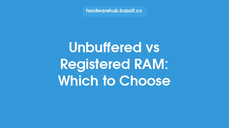 Unbuffered vs Registered RAM: Which to Choose Thumbnail