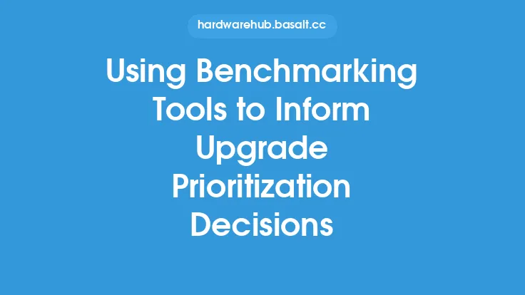 Using Benchmarking Tools to Inform Upgrade Prioritization Decisions Thumbnail